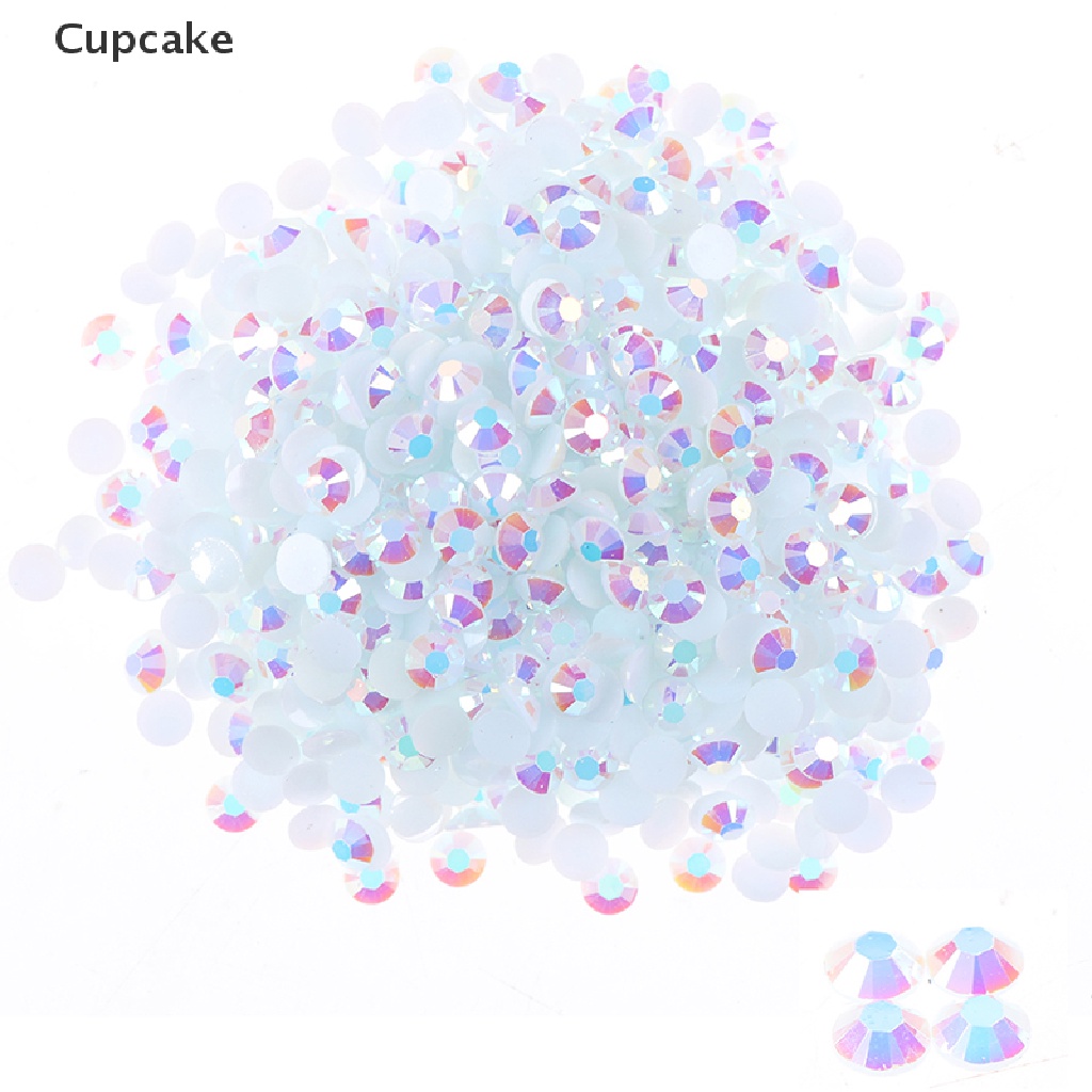 Set 1000 Hạt Kim Cương Giả 5mm Bằng Nhựa AB Dùng Trang Trí Quần Áo / Móng Nghệ Thuật