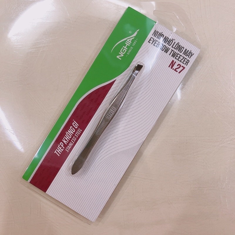 Nhíp nhổ lông mày Kềm Nghĩa - Mẫu Bine N27