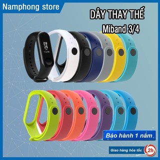 Dây Đeo Cao Su Thay Thế Cho Xiaomi Miband 3 và Miband 4 Chất Lượng cao