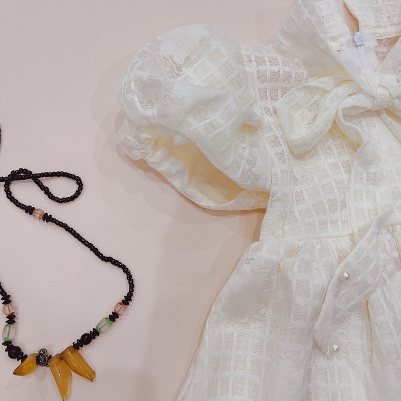 Váy Bé Gái size đại  7-38kg💕𝑭𝑹𝑬𝑬𝑺𝑯𝑰𝑷 💕 NHƯ Ý HOUSE'S- Đầm Công Chúa, váy trẻ em, hàng thiết kế - váy ren chun màu kem