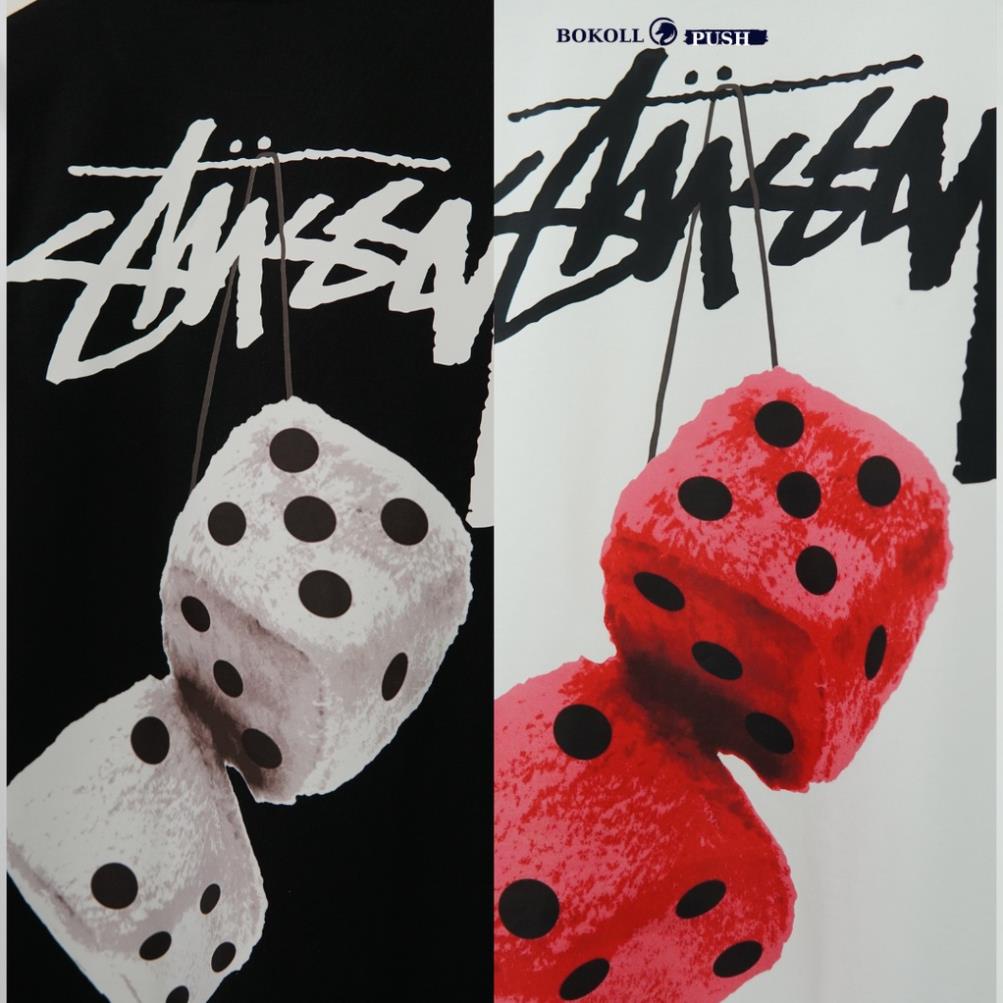 Áo Thun , Phông Stussy Fuzzi Dice - Stussy Xí  Ngầu Vải Cotton 100%