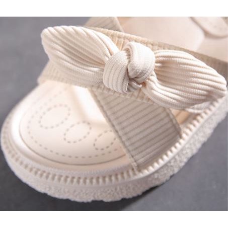 Dép Xăng Đan Dép Quai Ngang Nữ Đế Dày êm Thắt Nơ Xinh Xắn Đi Chơi Đi Du Lịch