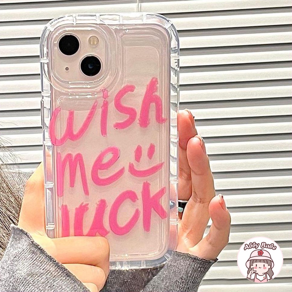 Ốp Điện Thoại TPU Mềm Chống Mồ Hôi In Chữ Get Lucky Cho IPhone 14 Pro Max 13 12 11 Pro Max