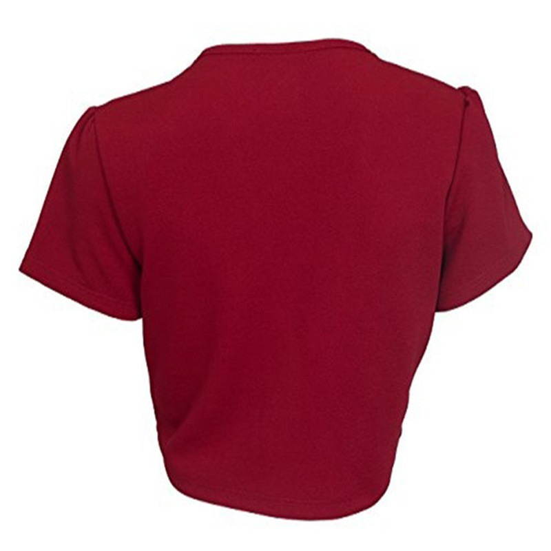 Áo Croptop Ngắn Tay Thời Trang Dành Cho Nữ