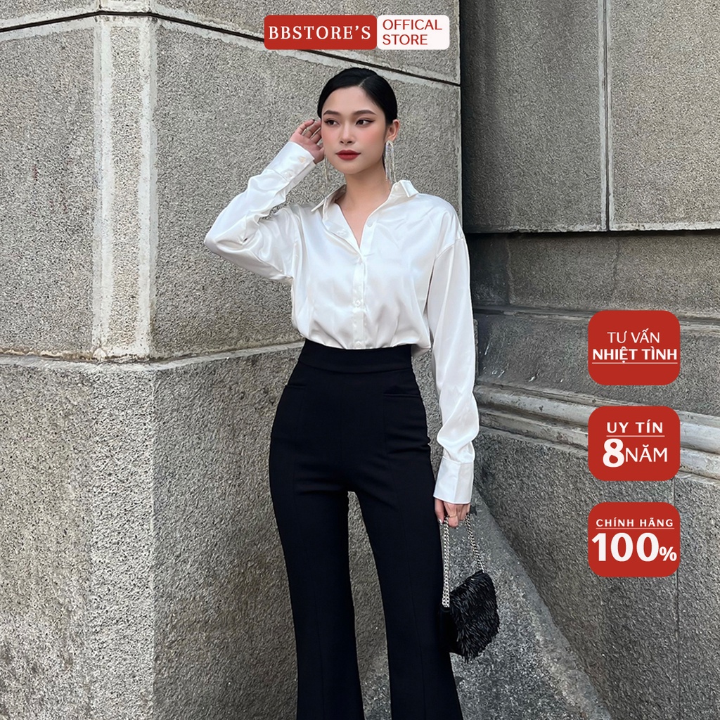 BBSTORE'S Áo sơ Mi Công Sở Vải Lụa Mát Mẻ Không Nhăn  - TK18