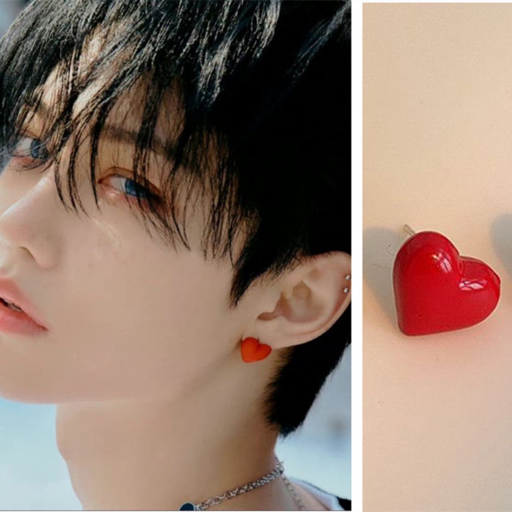 Bộ Vòng cổ + Bông Tai Thời Trang Hình Nhóm Nhạc Kpop Stray Kids