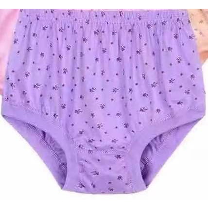 Quần Lót Cotton Lưng Cao Plus Size Cho Phụ Nữ Trung Niên