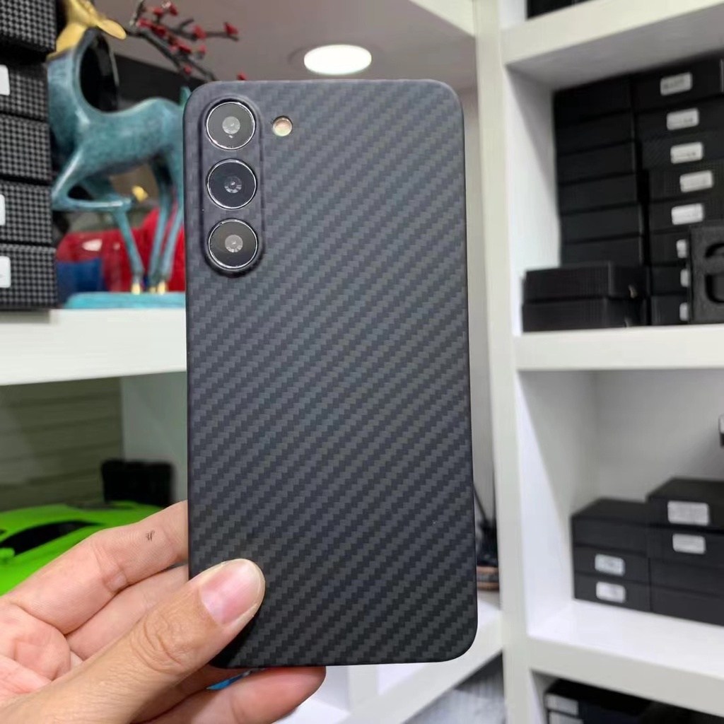 Ốp Điện Thoại Sợi Carbon Nhám Cho Samsung S23 Ultra Galaxy S23plus
