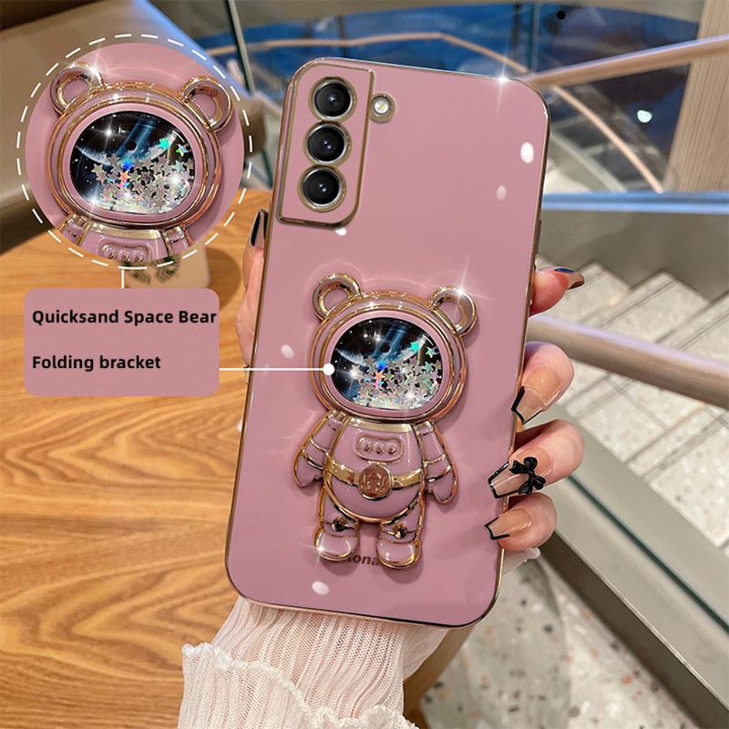 Ốp Điện Thoại TPU Khung Vuông Họa Tiết Phi Hành Gia Cho OPPO Reno 8T A98 A78 A58 5G 4G A95 A74 A17 A17K