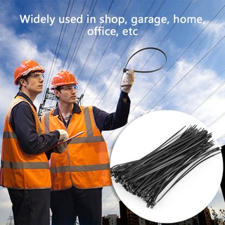 100pcs Practical 2.2 X 150mm Nylon Plastic Cable Ties Zip Fasten Wire Wrap Strap