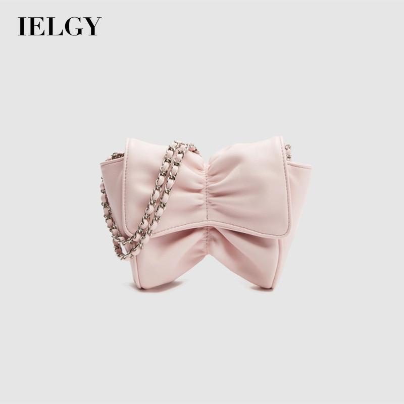 Túi Đeo Vai Đính Nơ Dây Xích Thời Trang Cho Nữ