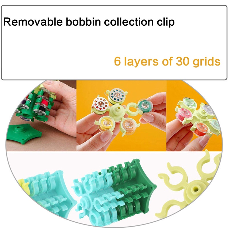 Giá Đỡ Cuộn Chỉ Thêu 30Thread Bằng Nhựa Tiện Dụng DIY