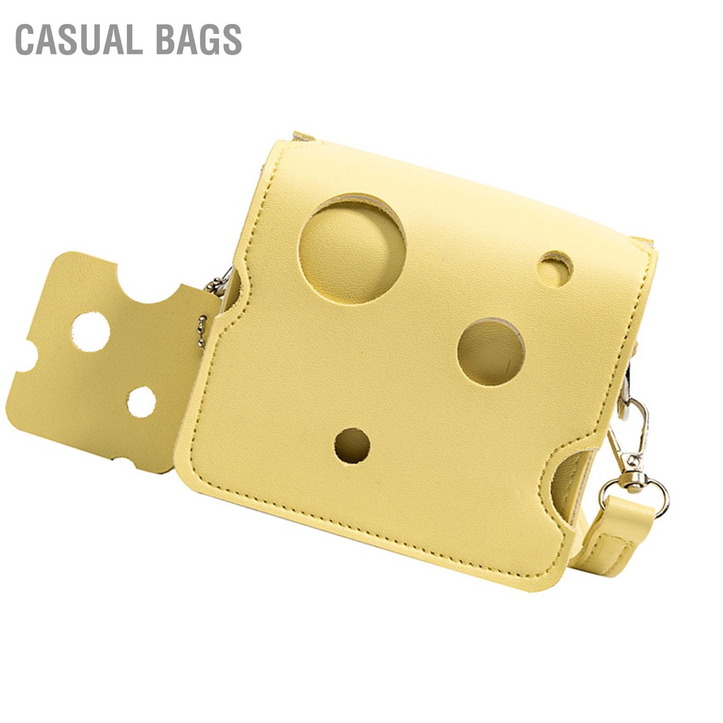 Có hàng sẵn Casual Bags Túi xách tay đeo vai dài Thiết kế pho mát PU Ví đơn cho chuyến du lịch tiệc bãi biển