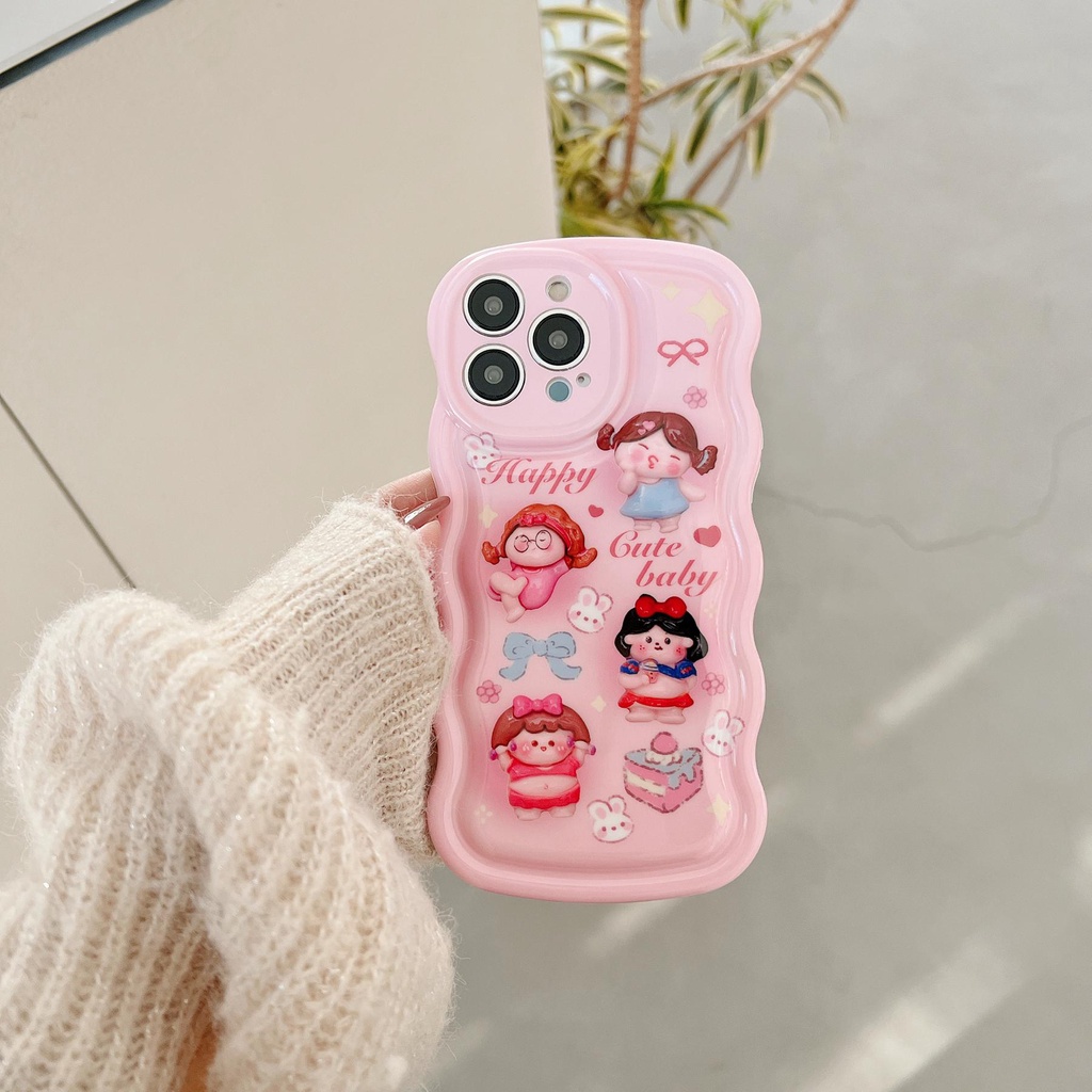 Ốp Điện Thoại Silicon TPU Mềm Chống Rơi Hình Công Chúa Disney 3D Cho iPhone 14 13 12 11 Pro Max