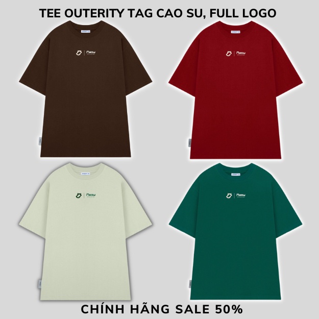 Áo Thun Outerity Logo Meow | Meow x Tết Ấm Project không tặng kèm móc khóa Oute Abi unisex 2023