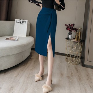 Chân váy xẻ tà cột nơ cao cấp_[Giá gốc tận xưởng]