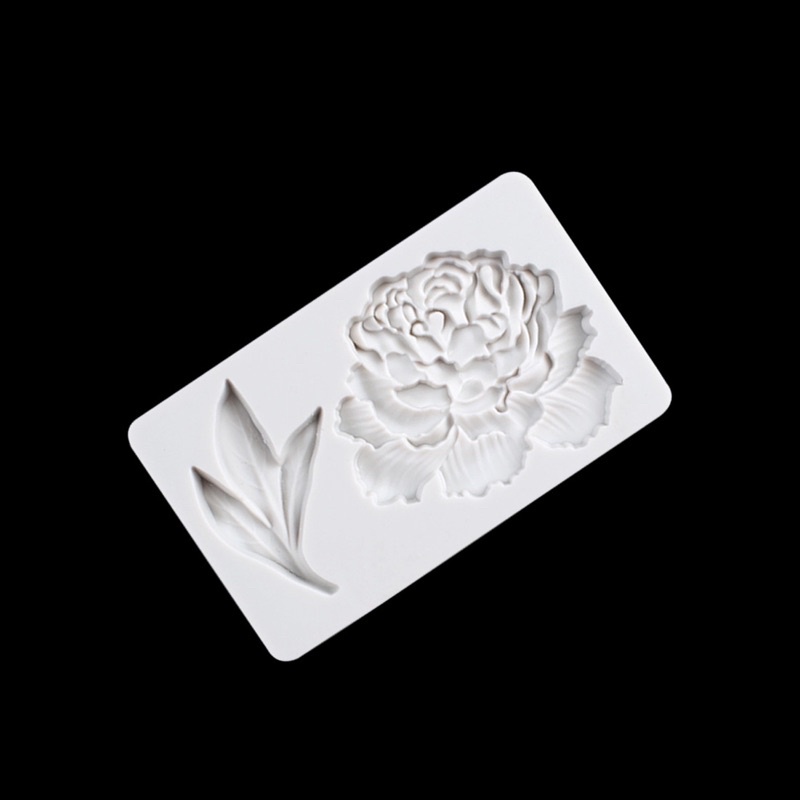 khuôn silicon mẫu đơn trang trí bánh