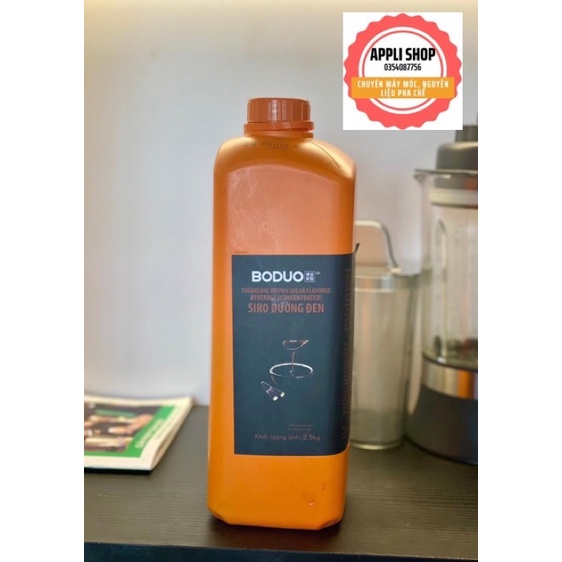 SIRO BODUO vị Chanh Leo, Táo, Việt Quất, Đường Đen, Dâu và Đào chai 2 Lit.