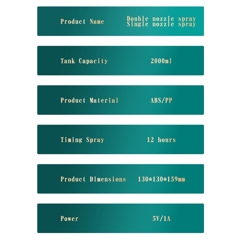 Máy Phun Sương Tạo Ẩm Hai Mặt Dung Tích Lớn 2L SJHY0207 MM