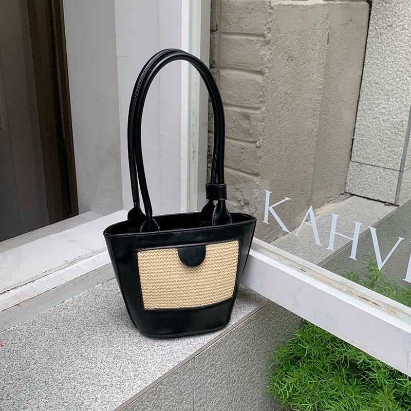 Túi Xách Đan Rơm Phong Cách Retro Dễ Phối Đồ
