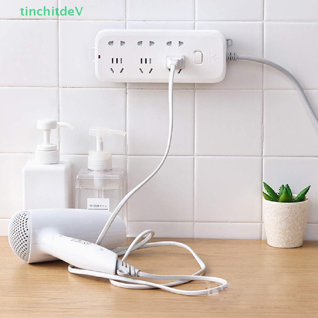 [TinchitdeV] Giá Đỡ Cố Định Ổ Cắm Điện Gắn Tường Tự Dính Tháo Rời Được [Mới]