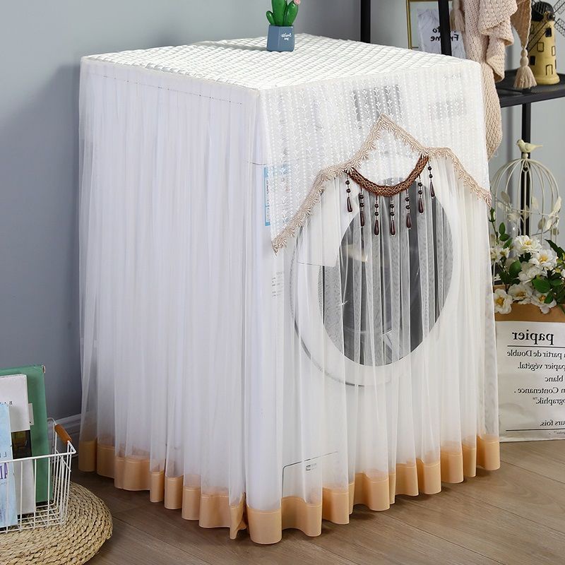Tấm Vải Ren Phủ Máy Giặt Chống Nắng Chống Bụi Thông Dụng Ốp