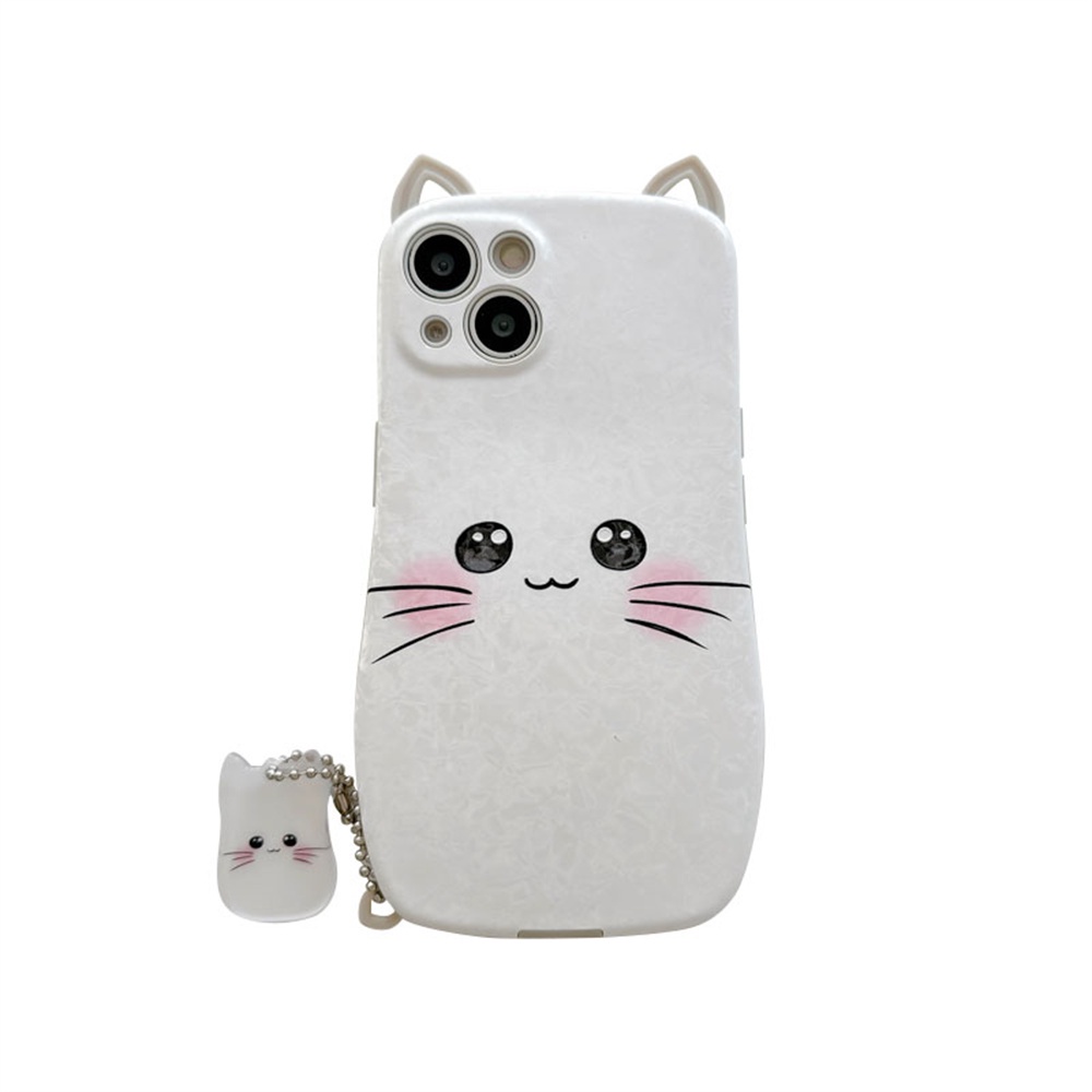 Ốp Điện Thoại TPU Mềm Hình Mèo 3D Cho iPhone 14 13 12 11 Pro Max 12Pro 13Pro 14Pro 14Plus 13ProMax X XS Max XR 7 8 Plus