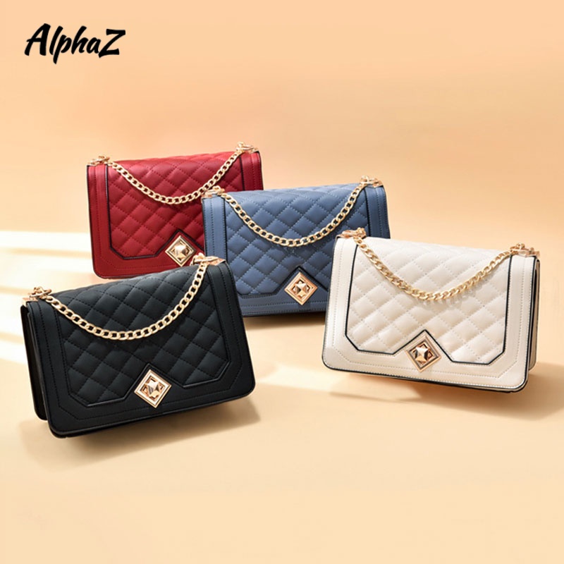 AlphaZ Túi Đeo Chéo Một Bên Vai Thêu Hình Cá Tính Thời Trang Hàn Quốc Dễ Phối Đồ Dành Cho Bạn Nữ