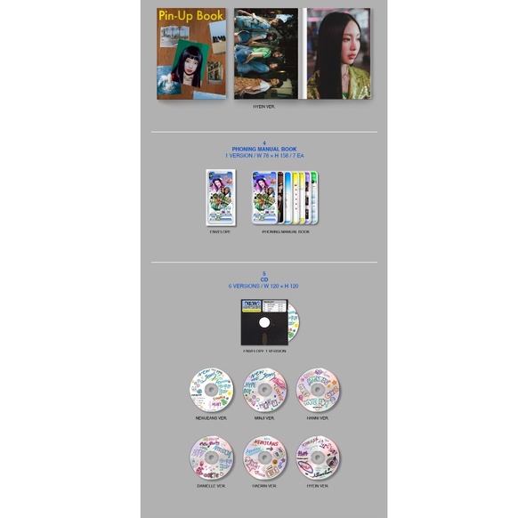 Đĩa nhạc nhóm Newjeans 1St Ep phiên bản sổ xanh lam