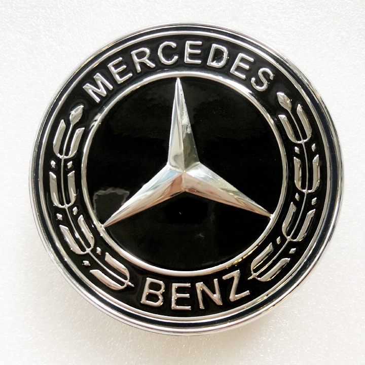 Nắp logo mâm xe lazang không xoay phát sáng Mercedes