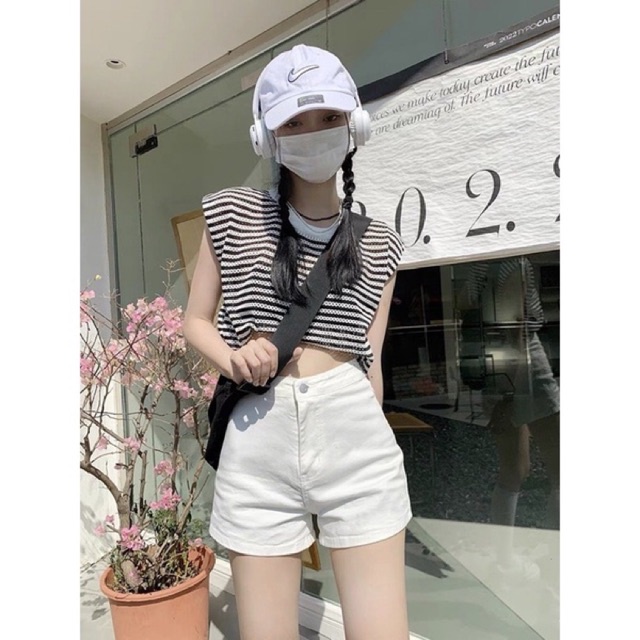 Quần short dance lưng siêu cao siêu tôn dáng ôm body 009 FIORI STORE