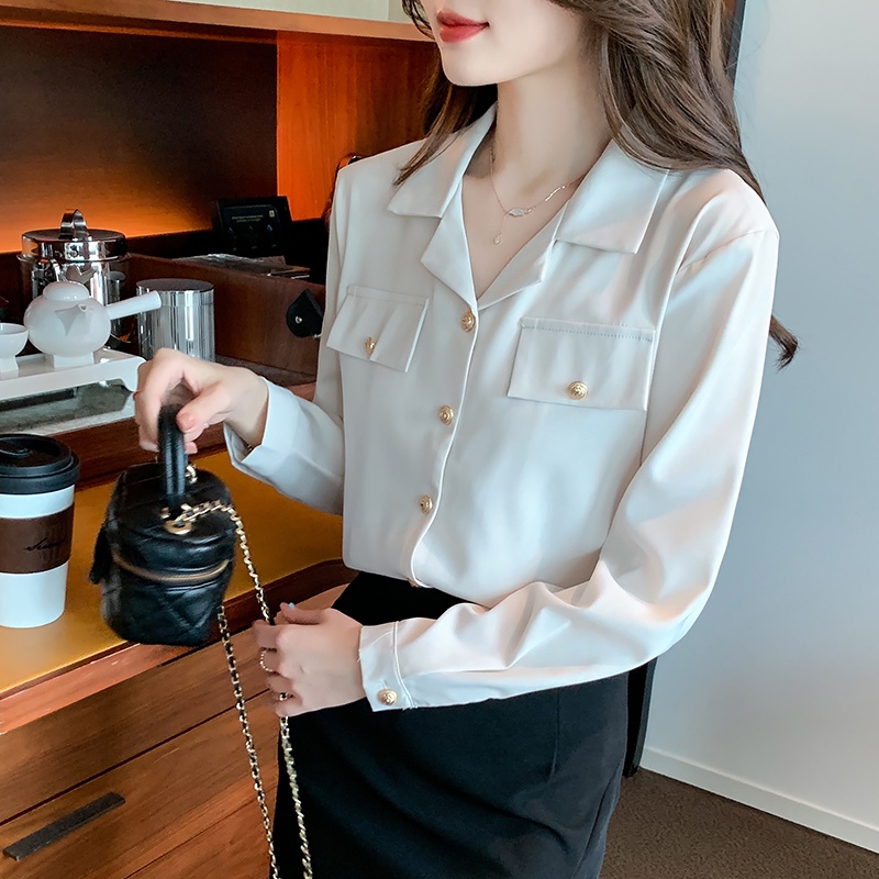 Áo Sơ Mi Cao Cấp Phong Cách Retro Pháp Thời Trang Mùa Xuân 2023 Cho Nữ