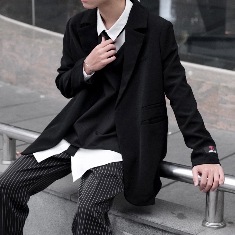 Quần ống suông unisex Zune.zx lưng thun co dãn kẻ sọc trắng, Chekku Pant