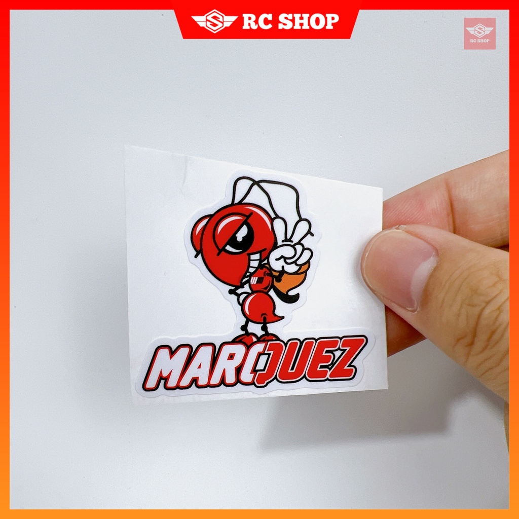 Tem MARQUEZ CON KIẾN Dán Xe Siêu Ngầu [5cm x 5cm]