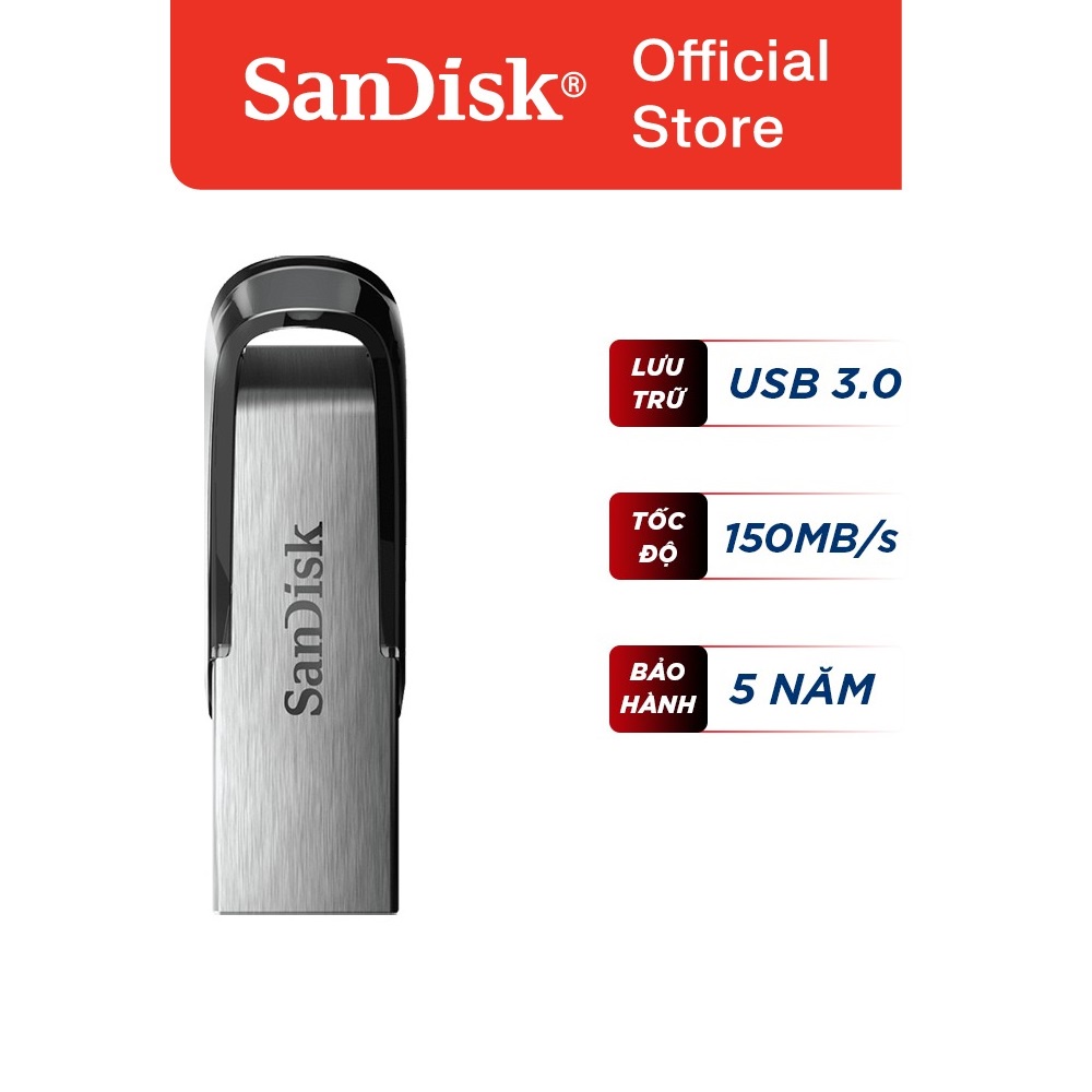 USB SanDisk Ultra Flair CZ73 16GB /32GB /64GB /128GB USB 3.0 Flash Drive upto 150MB/s