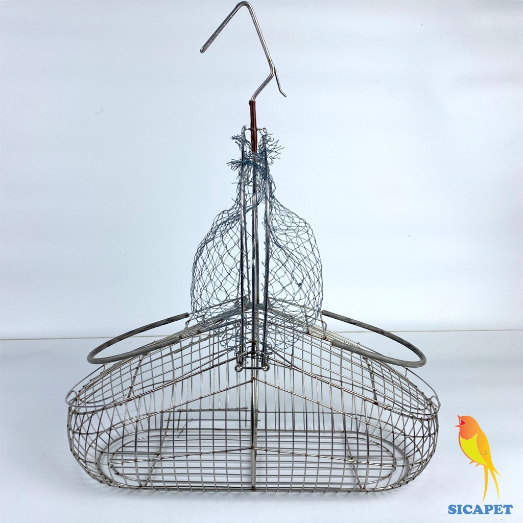 Lồng bẫy chim chào mào - chích chòe, Lồng bẫy chim khuyên, Bẫy chào mào chất liệu INOX không rỉ SICAPET
