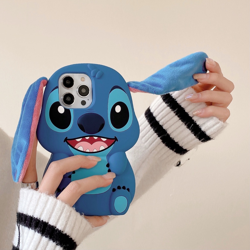 Ốp Điện Thoại Mềm Chống Rơi Hình Stitch Hoạt Hình 3D Cho iPhone 14 14PRO MAX 13 12PRO MAX 13pro MAX 11 XS MAX