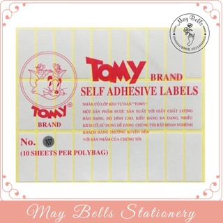 Xấp 10 Tờ Giấy Decal A5 Tomy (Mã 99-124), Decan Nhãn Dán In Tem Sản Phẩm, Tem Dán Ống Nghiệm