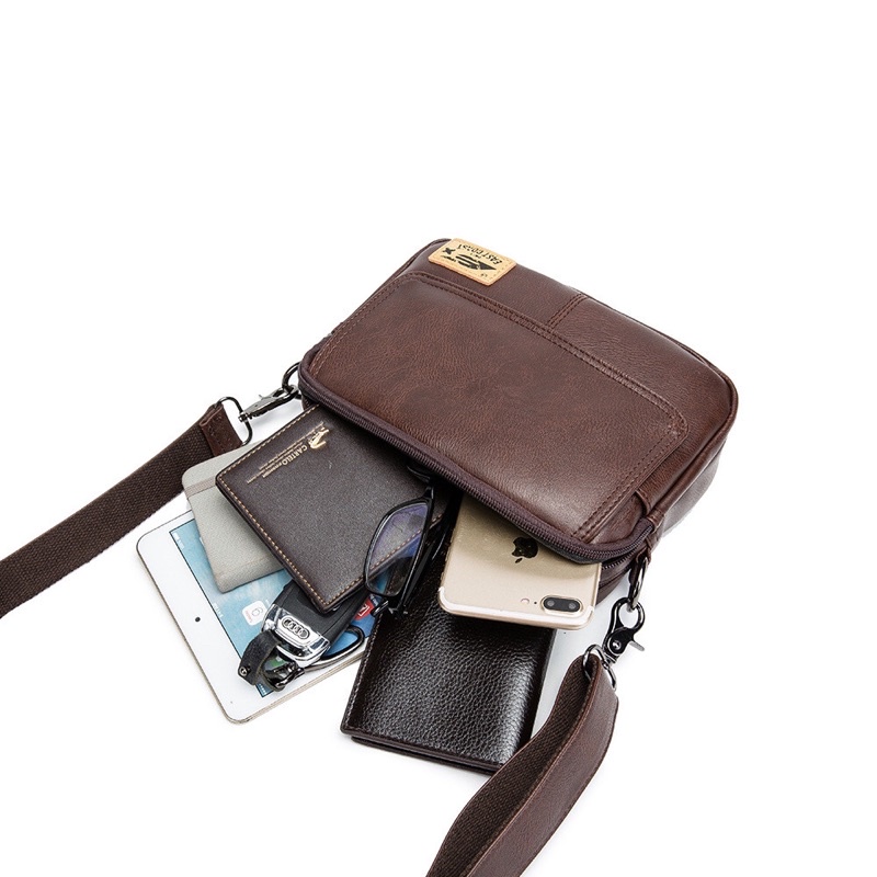 Túi đeo chéo túi đeo vai da nam nữ phong cách Hàn quốc