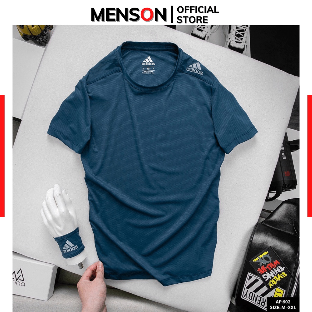 Áo thun nam Adidas thun lạnh mùa hè Hàng Cap Cấp Menson MM602 Áo nam cổ tròn thể thao mặc nhà nhiều màu bền đẹp 2023