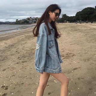 [ORDER] Áo khoác jeans xước cá tính