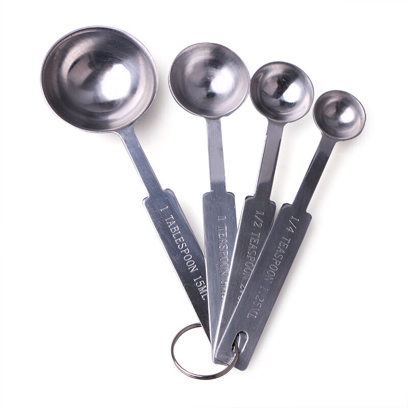 Set 4 Muỗng Đo Lường Đa Năng Bằng Thép Không Gỉ