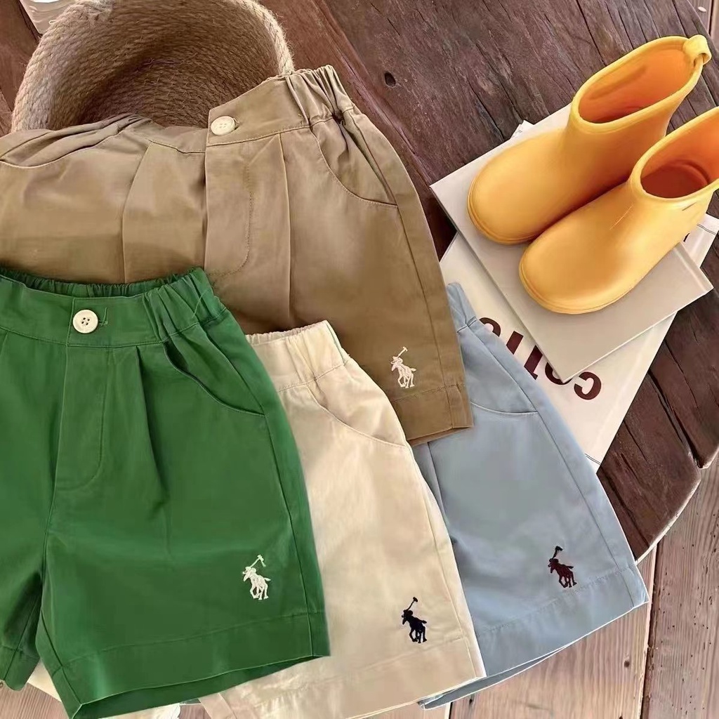 Quần Short Thể Thao Cotton Dáng Rộng Thời Trang Mùa Hè Hàn Quốc Mới 2023 Cho Bé