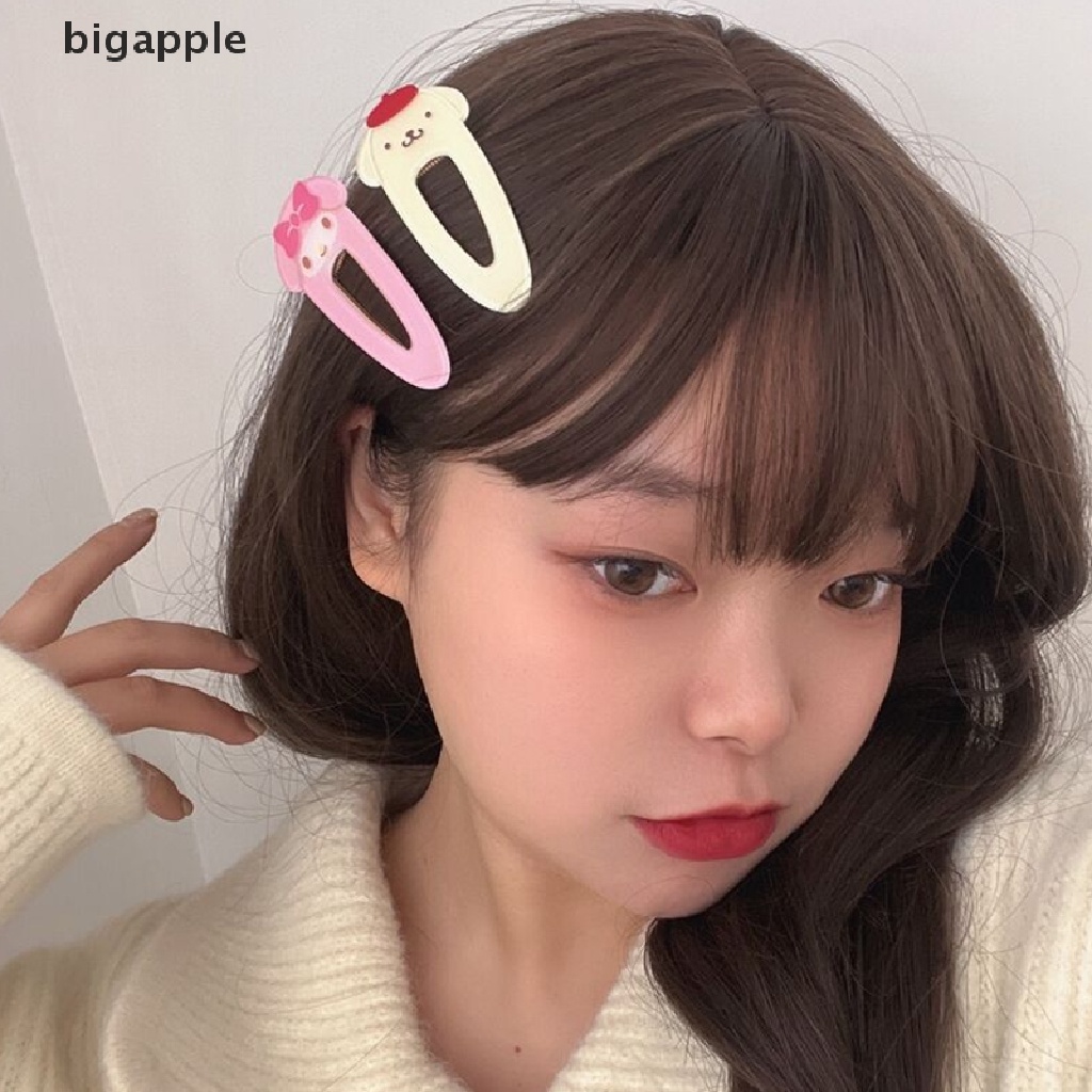 SANRIO Kẹp Tóc Họa Tiết Hoạt Hình Melody / Cinnamoroll / Hello Kitty Dễ Thương Thời Trang Cho Bé Gái