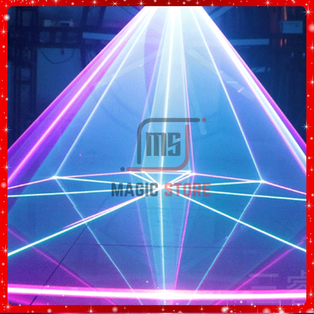 Đèn Laser Quét Tia Đèn Karaoke Laser RGB 1000 1 Cửa 7 Màu Đèn Sân Khấu Giá Sỉ