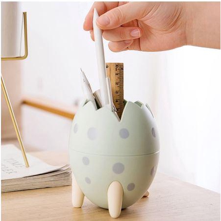 Hộp đựng bút hình quả trứng khủng long tiện lợi đa năng dễ thương dành cho học sinh sinh viên và văn phòng - Hally shop
