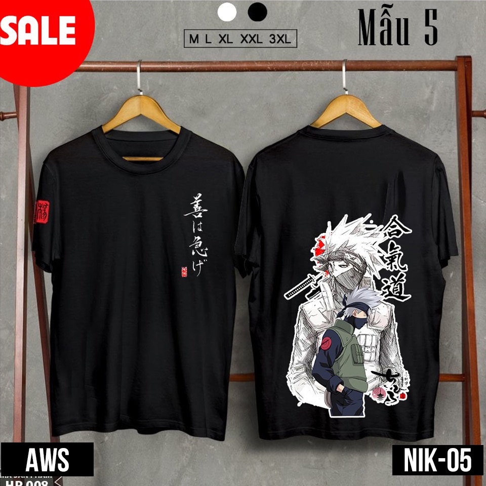 Áo thun Uchiha Itachi, áo thun naruto sasuke itachi kakashi mẫu mới thun cotton thoáng mát