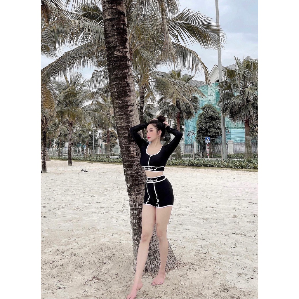 Bikini đồ bơi tay dài BADBLO phong cách Hàn Quốc-BIKINI SAO BIỂN-BKN010