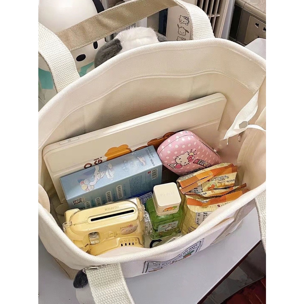 Pochacco Phong Cách Nhật Bản Phim Hoạt Hình Túi Vải,Túi Xách Nữ,Túi tote