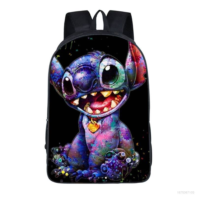 Ba Lô Đi Học Cỡ Lớn Thoáng Khí In Hình Stitch Thời Trang Cho Bé Mẫu Giáo YB2